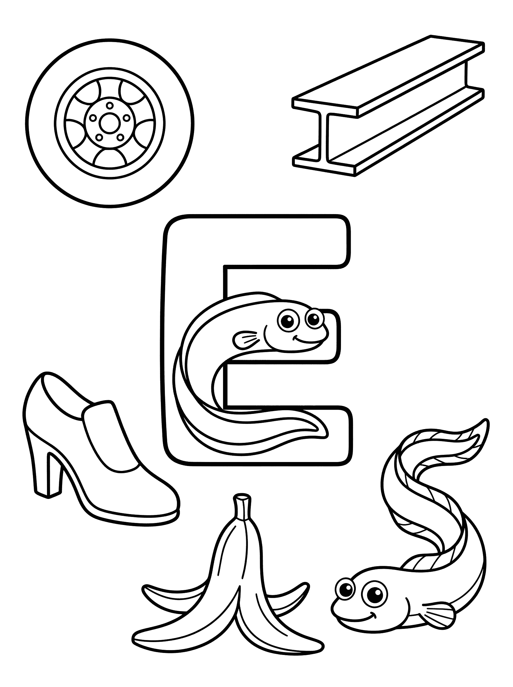 EEL Word Family Learning Coloring Page