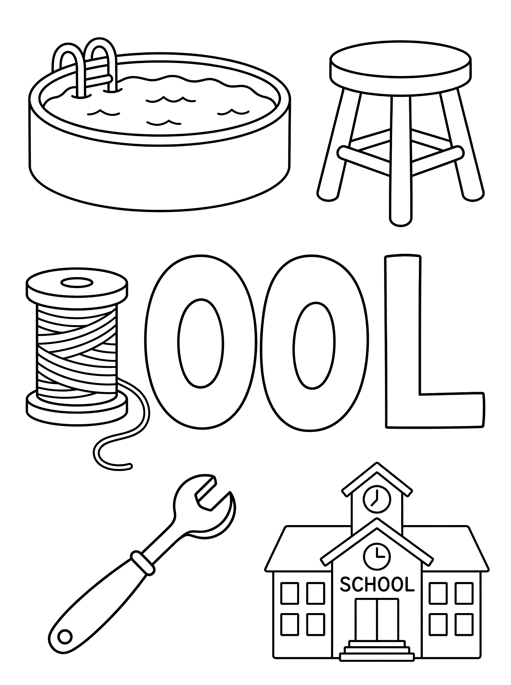 OOL Word Family Learning Coloring Page